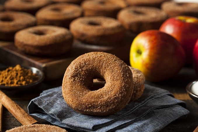 Apple Cider and Cinnamon Donuts! A treat you'll find on Bergen County farms during the autumn season!