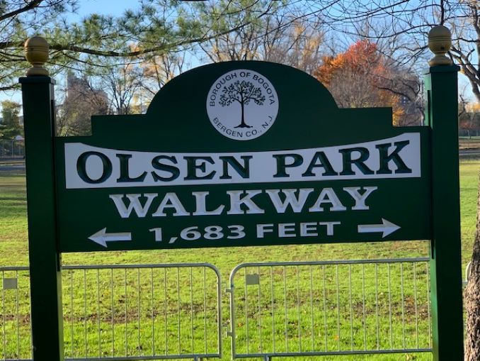 From mybergen.com: Let the kiddies have their fun while you get your steps in at Olsen Park in Bogota, New Jersey.