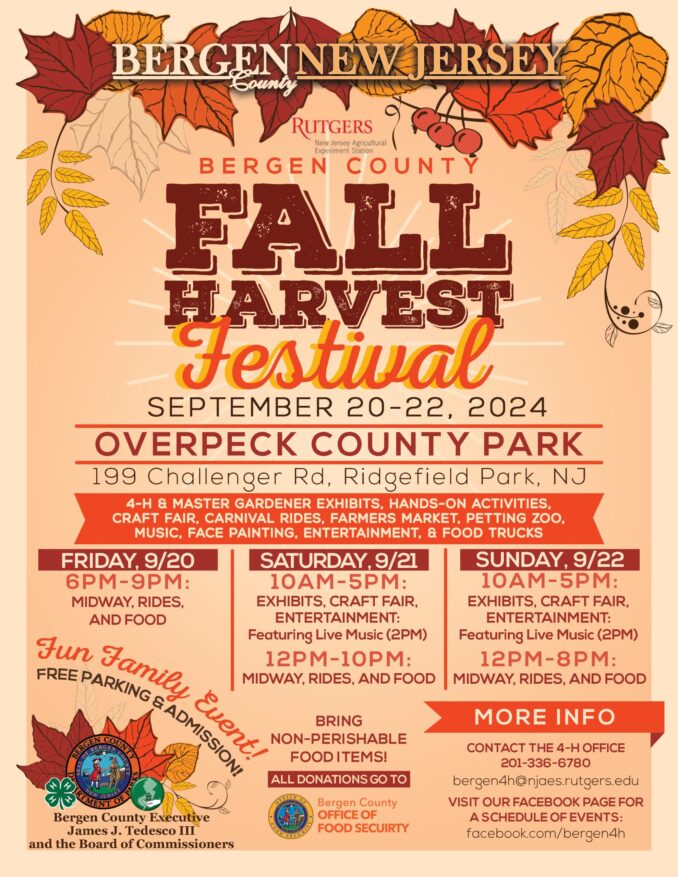 Bergen County Fall Harvest Festival at Overpeck County Park!