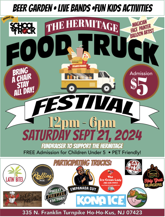 Food Truck Festival at the Hermitage in Ho-Ho-Kus. Get details on mybergen.com.